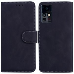 For Infinix Zero X / X Pro Skin Feel Pure Color Flip Leather Phone Case(Black) (OEM)