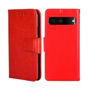 For Google Pixel 7 5G Crystal Texture Leather Phone Case(Red) (OEM)