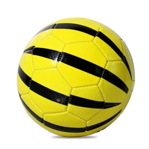 REGAIL No. 2 Intelligence PU Leather Wear-resistant Yellow Watermelon Shape Football for Children, with Inflator (REGAIL) (OEM)