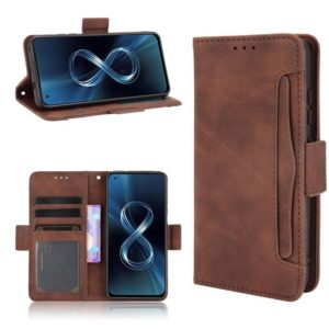 For Asus Zenfone 8 / 8Z Skin Feel Calf Pattern Leather Phone Case(Brown) (OEM)