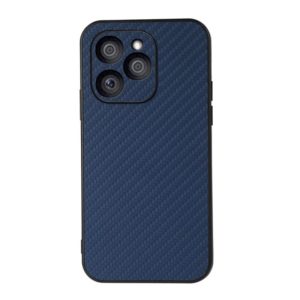 For Honor 60 SE Accurate Hole Carbon Fiber Texture Shockproof Phone Case(Blue) (OEM)