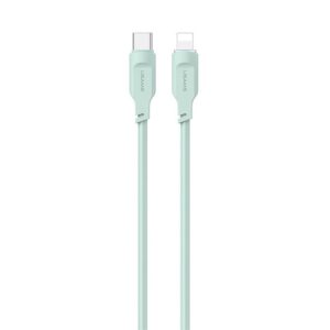 USAMS US-SJ566 Type-C / USB-C to 8 Pin PD 20W Fast Charing Data Cable with Light, Length: 1.2m(Green) (USAMS) (OEM)