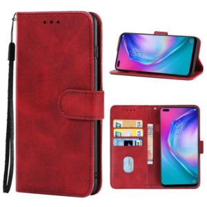For Tecno Camon 16 Pro Leather Phone Case(Red) (OEM)