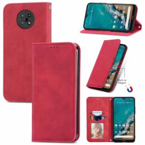 For Nokia G50 Retro Skin Feel Business Magnetic Horizontal Flip Leather Case With Holder & Card Slots & Wallet & Photo Frame(Red) (OEM)