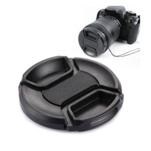 58mm Center Pinch Camera Lens Cap(Black) (OEM)