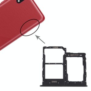 For Samsung Galaxy A01 Core SM-A013 SIM Card Tray + SIM Card Tray + Micro SD Card Tray (Black) (OEM)