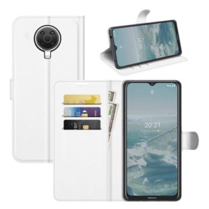 For Nokia G10/G20 Litchi Texture Horizontal Flip Protective Case with Holder & Card Slots & Wallet(White) (OEM)