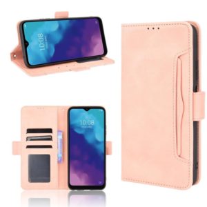 For ZTE Blade V30 Vita / V2022 Skin Feel Calf Pattern Horizontal Flip Leather Case with Holder & Card Slots & Photo Frame(Pink) (OEM)