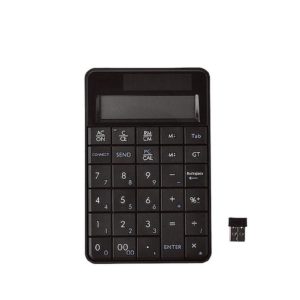 MC-56AG 2 in 1 2.4G USB Numeric Wireless Keyboard & Calculator with LCD Display(Black) (OEM)