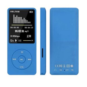 Fashion Portable LCD Screen FM Radio Video Games Movie MP3 MP4 Player Mini Walkman, Memory Capacity:4GB(Blue) (OEM)