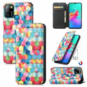 For Infinix Smart 5 Colorful Magnetic Horizontal Flip Leather Phone Case with Holder & Card Slot & Wallet(Magic Space) (OEM)