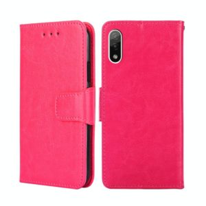 For Sony Xperia ACE II Crystal Texture Leather Phone Case(Rose Red) (OEM)