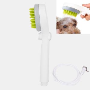 Pet Shower Nozzle Massage Shower, with Hose Universal Joint (Grey) (OEM)