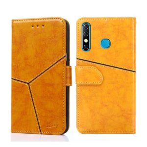 For Infinix Hot 8 / Hot 8 Lite Geometric Stitching Horizontal Flip Leather Phone Case(Yellow) (OEM)
