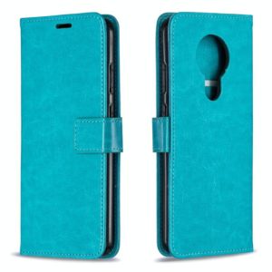 For Nokia 5.3 Crazy Horse Texture Horizontal Flip Leather Case with Holder & Card Slots & Wallet & Photo Frame(Blue) (OEM)