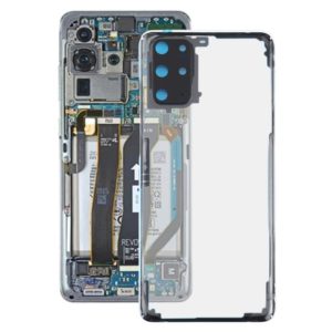 For Samsung Galaxy S20+ SM-G985 SM-G985F SM-G985F/DS Glass Transparent Battery Back Cover (Transparent) (OEM)