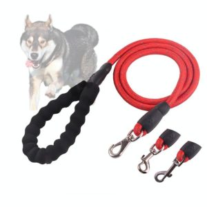 3 PCS Pet Traction Belt Out Reflective Traction Device Walking Dog Leash,Style: Ordinary (Red) (OEM)
