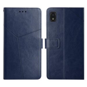 For ZTE Blade L210 Y Stitching Horizontal Flip Leather Phone Case(Blue) (OEM)