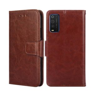 For TCL 205 Crystal Texture Leather Phone Case(Brown) (OEM)
