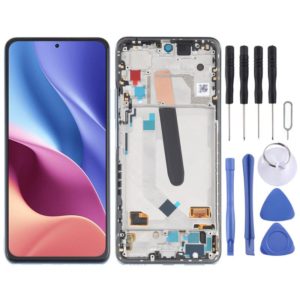 AMOLED Material Original LCD Screen and Digitizer Full Assembly With Frame for Xiaomi Redmi K40 / Redmi K40 Pro / Redmi K40 Pro+ / Mi 11i / Poco F3 / M2012K11AC M2012K11C M2012K11AG M2012K11G(Blue) (OEM)