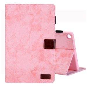 For Galaxy Tab A 8.0 & S Pen (2019) Business Style Horizontal Flip Leather Case, with Holder & Card Slot & Photo Frame & Sleep / Wake-up Function(Pink) (OEM)