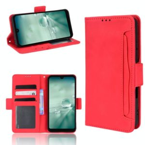 For Sharp Aquos Wish Skin Feel Calf Pattern Leather Phone Case(Red) (OEM)