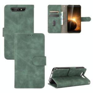 For Blackview BV5500 / BV5500 Pro / BV5500 Plus Solid Color Skin Feel Magnetic Buckle Horizontal Flip Calf Texture PU Leather Case with Holder & Card Slots & Wallet(Green) (OEM)