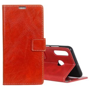 Retro Crazy Horse Texture Horizontal Flip Leather Case for Huawei P30 Lite, with Wallet & Holder & Card Slots & Photo Frame (Red) (OEM)