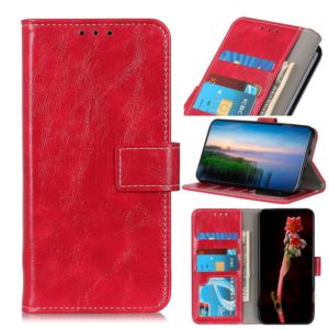 For Vodafone Smart V11 Retro Crazy Horse Texture Horizontal Flip Leather Case with Holder & Card Slots & Photo Frame & Wallet(Red) (OEM)