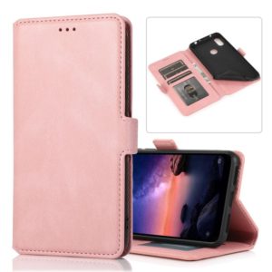 For Xiaomi Redmi Note 6 Retro Magnetic Closing Clasp Horizontal Flip Leather Case with Holder & Card Slots & Photo Frame & Wallet(Rose Gold) (OEM)