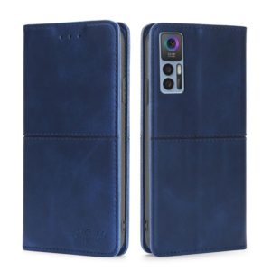 For TCL 30 5G/30+ 5G Cow Texture Magnetic Horizontal Flip Leather Phone Case(Blue) (OEM)