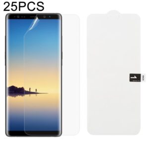 25 PCS Soft Hydrogel Film Full Cover Front Protector with Alcohol Cotton + Scratch Card for Galaxy Note 9 (OEM)