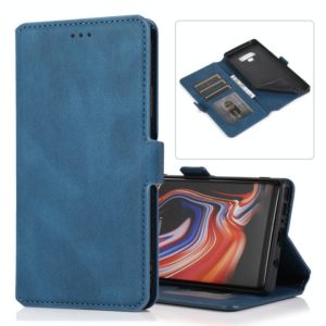 For Samsung Galaxy Note 9 Retro Magnetic Closing Clasp Horizontal Flip Leather Case with Holder & Card Slots & Photo Frame & Wallet(Navy Blue) (OEM)
