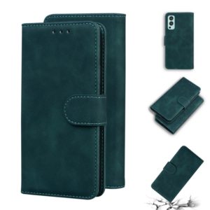 For OnePlus Nord 2 5G Skin Feel Pure Color Flip Leather Phone Case(Green) (OEM)