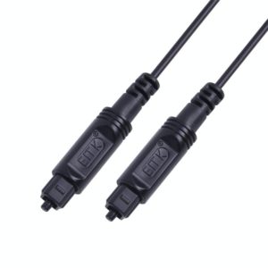 20m EMK OD2.2mm Digital Audio Optical Fiber Cable Plastic Speaker Balance Cable(Black) (EMK) (OEM)