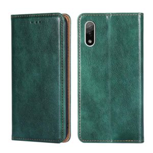 For Sony Xperia Ace II Gloss Oil Solid Color Magnetic Leather Phone Case(Green) (OEM)