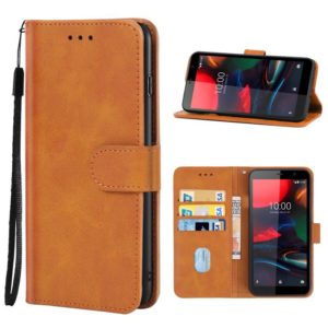 Leather Phone Case For Vodafone Smart E11(Brown) (OEM)