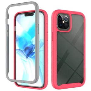 For iPhone 12 Pro Max Starry Sky Solid Color Series Shockproof PC + TPU Protective Case(Red) (OEM)