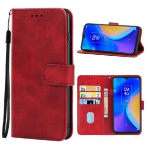 Leather Phone Case For TCL 20 SE(Red) (OEM)