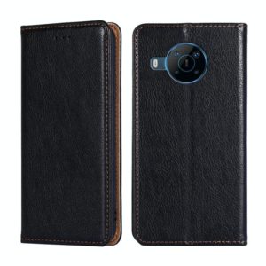 For Nokia X100 Gloss Oil Solid Color Magnetic Flip Leather Phone Case(Black) (OEM)