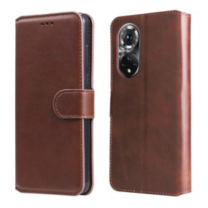 For Honor 50 Pro / Huawei nova 9 Pro Classic Calf Texture Flip Leather Case(Brown) (OEM)