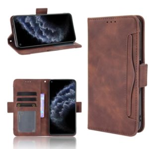 For Cubot C30 Skin Feel Calf Texture Horizontal Flip Leather Case with Holder & Card Slots & Photo Frame(Brown) (OEM)