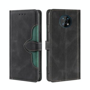 For Nokia G50 Skin Feel Straw Hat Magnetic Buckle Leather Phone Case(Black) (OEM)