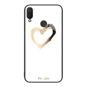 For Huawei nova 3i Colorful Painted Glass Phone Case(Golden Love) (OEM)