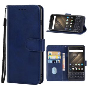 For Blackberry KEY2 Leather Phone Case(Blue) (OEM)