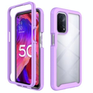 For OnePlus Nord N200 5G Starry Sky Solid Color Series Shockproof PC + TPU Protective Case(Light Purple) (OEM)