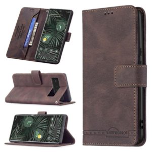 For Google Pixel 6 Pro Magnetic Clasp RFID Blocking Anti-Theft Leather Case with Holder & Card Slots & Wallet(Brown) (OEM)