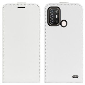 For ZTE Blade A52 R64 Texture Vertical Flip Leather Phone Case(White) (OEM)