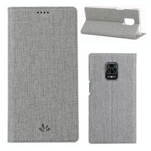 For Xiaomi Redmi Note 9 Pro / Note 9S / Note 9 Pro Max ViLi Shockproof TPU + PU Horizontal Flip Protective Case with Card Slot & Holder(Grey) (ViLi) (OEM)