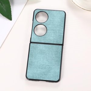 For Huawei P50 Pocket Brugg Texture PU+TPU+PC Shockproof Phone Case(Light Green) (OEM)